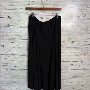 Joseph Ribkoff Classic Black Midi Skirt swing size 12